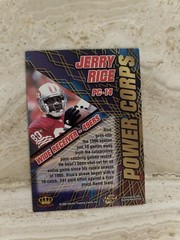 1996 Pacific Crown Collection Power Corps Foil Jerry Rice #PC-14 HOF 49ers