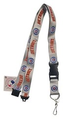MLB Retro Cooperstown Lanyard with Detachable Clip (Detroit Tigers Gray 1964)