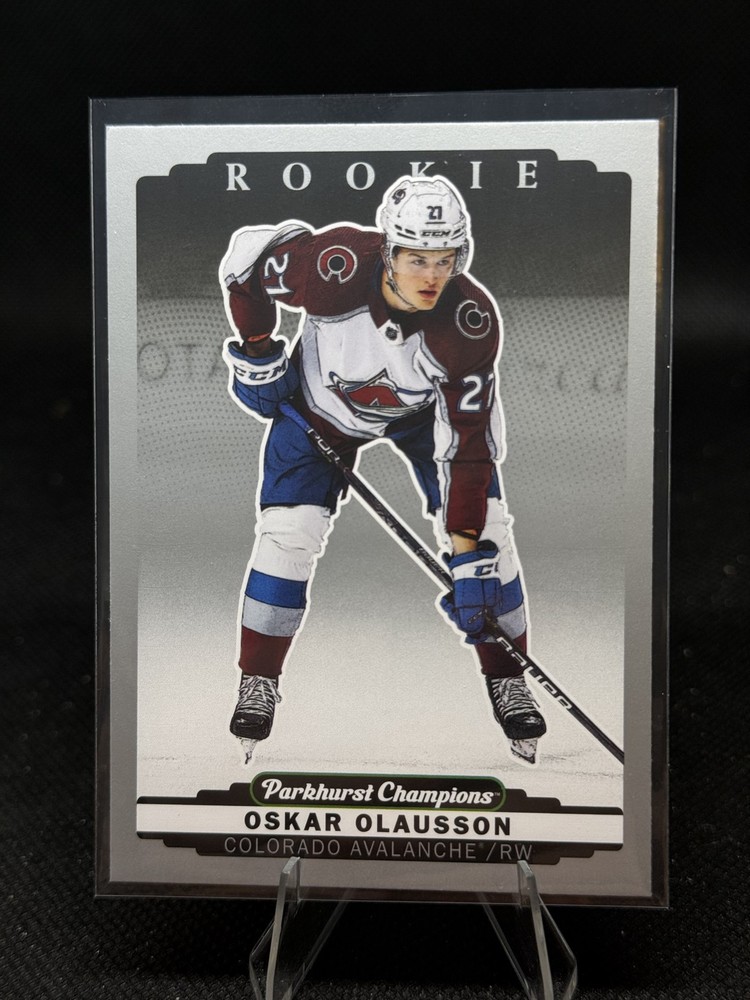 2022-23 Upper Deck Parkhurst Champions – Rookies Oskar Olausson #308 Silver (RC)