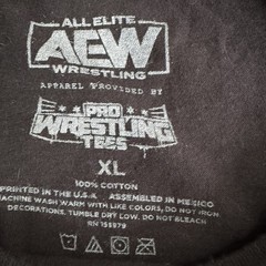 AEW All Elite Wrestling Black XL T-Shirt Inner Circle Chris Jericho Cotton