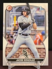2023 Bowman Draft Jacob Gonzalez #BD-167 1st Bowman RC