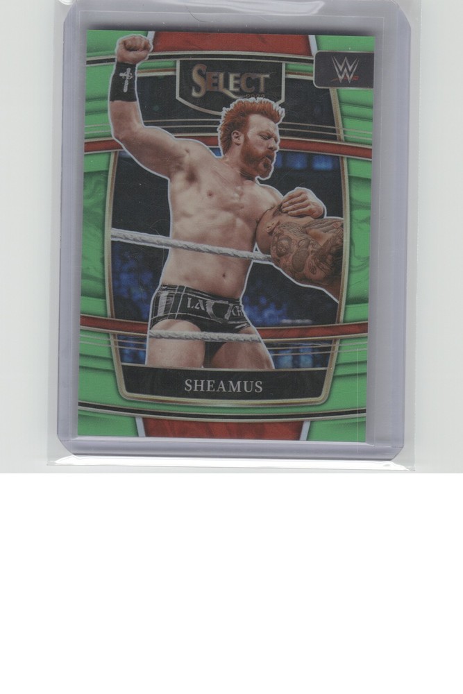 2022 Panini Select WWE #50 Sheamus Neon Green Prizms #/49 B28R3C65