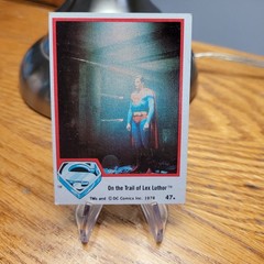 1978 Topps Superman DC Comics Card On the Trail of Lex Luthor #47