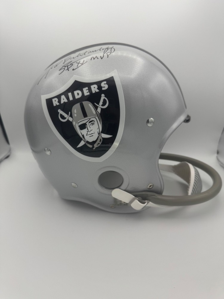 Fred Biletnikoff Raiders Signed Custom Suspension RK Helmet SB MVP