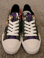 Minnesota Vikings Women&rsquo;s Shoes- Size 7, Camo Canvas Sneakers, NFL, New