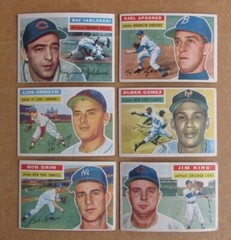 1956 TOPPS BASEBALL WHITE BACK CARD SINGLES COMPLETE YOUR SET UPDATED 1/10
