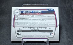 Joendry Vargas Prospect Rookie 2023 Bowman Draft Card #BD-74 Los Angeles Dodgers