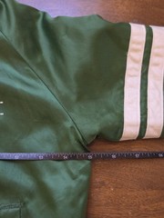 Vintage 80s Chalk Line New York Jets Satin Jacket Youth Size Small (6/7) Green