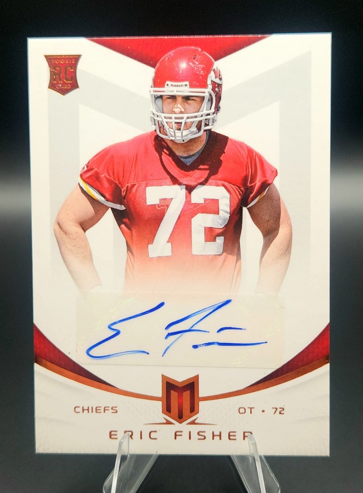 2013 Panini Momentum Eric Fisher Rookie Auto /599 KC CHIEFS RC AUTO