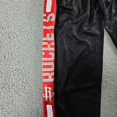 NBA Houston Rockets Warm Up Joggers Track Pants Mens Large Zipway Full Leg Zip