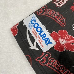 Birmingham Barons Hawaiian Shirt Adult XL Black Red Short Sleeve Floral MiLB