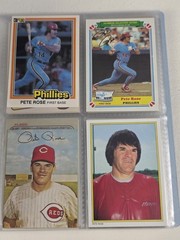 Lot of 100 PETE ROSE CARDS ~TOPPS OPEECHEE FLEER DONRUSS NRMT VTG & Team Cards