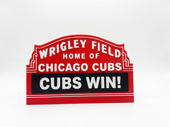 Chicago Cubs Wrigley Field Marquee Cubs Win 3D Printed Wall Shelf Desk Sign