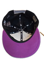 L.A. Lakers Adjustable Snapback Hat New Era 9Fifty Black Purple