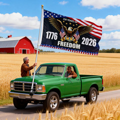 250th Anniversary American 3 x 5 feet (36 x 60 inches), Red, White, And Blue