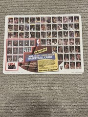 1991 NBA HOOPS MCDONALDS TRAY LINER MINT MICHAEL JORDAN DREAM TEAM