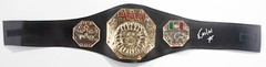 Alex Koslov Signed Lucha Libre AAA Championship Title Toy Belt BAS COA NJPW CMLL