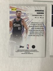2025 Domantas Sabonis Refractor Insert Lot! Topps Chrome NBA Hoops Sacramento!
