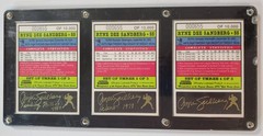 1993 Bleachers 23 Kt Gold Ryne Sandberg Set Of 3 Baseball Cards