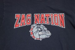 Champion Zag Nation Shirt Mens Large Blue Basketball Gonzaga Bulldogs