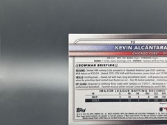 2025 Bowman Chrome Kevin Alcantara Red Rookie Variation Refractor No. 95
