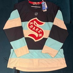NWT Seattle Kraken Winter Classic Adidas Semi-Pro Jersey : Size 54