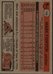 1981 Topps Baseball Card #150 Mark Fidrych ~ Grade: NM