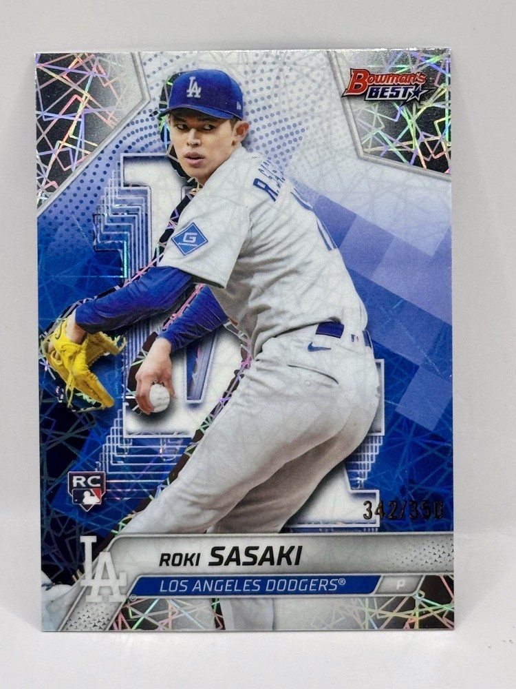 2025 Bowmans Best – Roki Sasaki – Laser Refractor /350 – RC – Dodgers – Rookie
