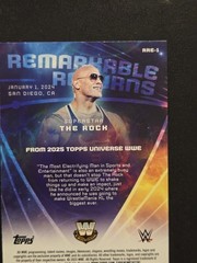 2025 Topps Universe WWE The Rock Remarkable Returns WWE Legends #RRE-1