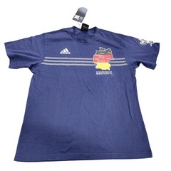 2006 FIFA World Cup Germany Shirt Mens L Blue Soccer Football Adidas Map Tee