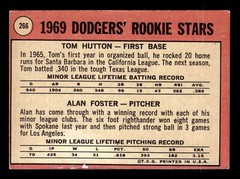 Dodgers Rookie Stars (Tom Hutton / Alan Foster) 1969 Topps #266 Ex