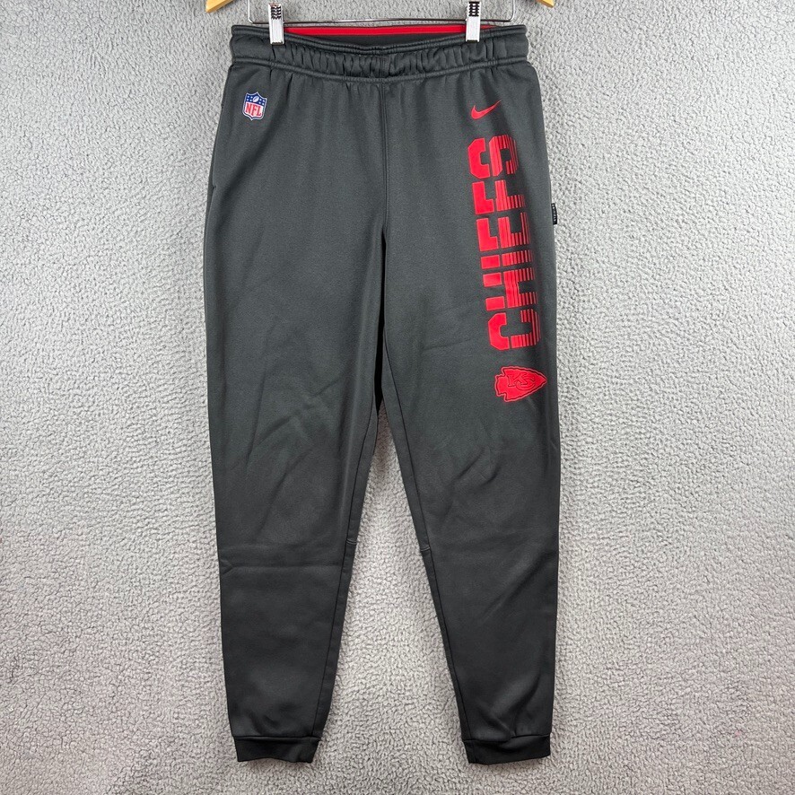 Kansas City Chiefs Nike NFL On Field Sweatpants Men&rsquo;s Small Dark Grey Spellout