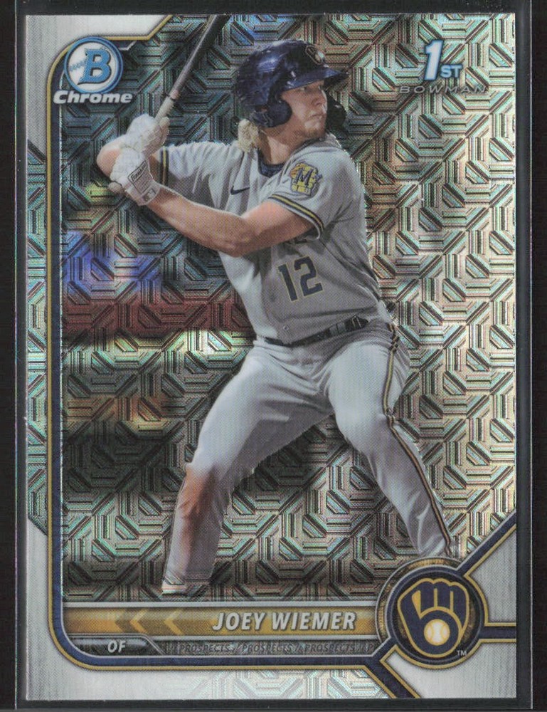 2022 Bowman Chrome #BCP-207 Joey Wiemer Prospects Mojo Refractor