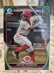 Hector Rodriguez 1st Bowman Green Grass /99 2023 Bowman Chrome #BCP-95 Reds