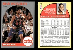 Brad Daugherty 1990-91 Hoops #73 Cleveland Cavaliers NBA Basketball Card