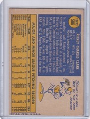 1970 Topps Baseball #586 Rickey Clark – California Angels RC