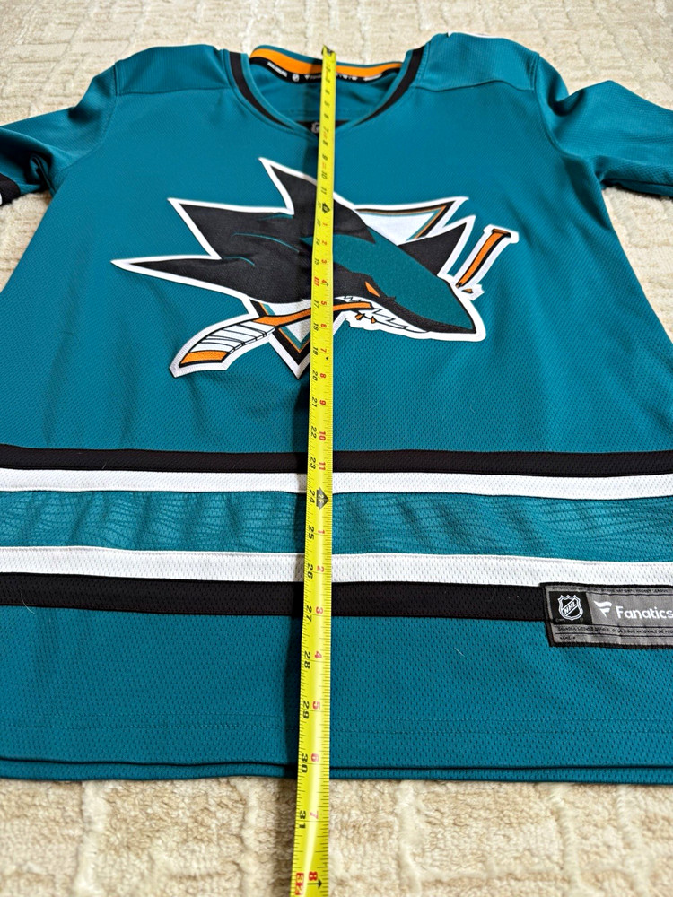 Fanatics NHL San Jose Sharks Women’s XL Teal Black White Hockey Jersey