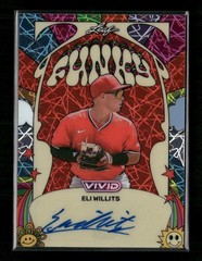 2026 Leaf Vivid Eli Willits Funky Auto Red Lazer #/14 #FA-EW1