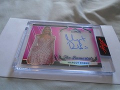 2025 Leaf Metal Authentics MARGOT ROBBIE Auto On-Card The Immortals PINK 41/50!