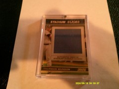 SALE THURMAN MUNSON topps Yankee Stadium Slices Dugout Bench Relic 59/89