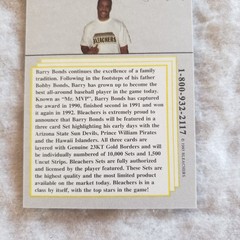 1993 Bleachers National Sports Collector&rsquo;s Convention Barry Bonds Card