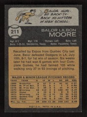 1973 Topps Set-Break #211 Balor Moore Montreal Expos