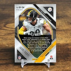 2025 Panini Prizm #PJY-TJW T.J. Watt Premier Jerseys Neon Green Pulsar
