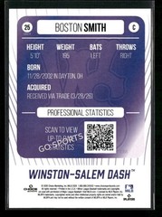 2026 Winston Salem Dash Boston Smith RC Rookie White Sox Minor League