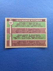 1976 Topps – Don Aase (RC) Evidence of Trimming #597 – EX
