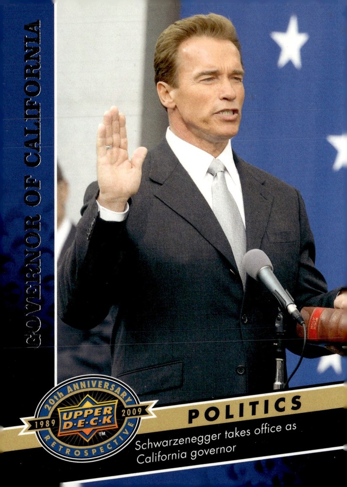2009 Upper Deck 20th Anniversary #1842 Governor of California