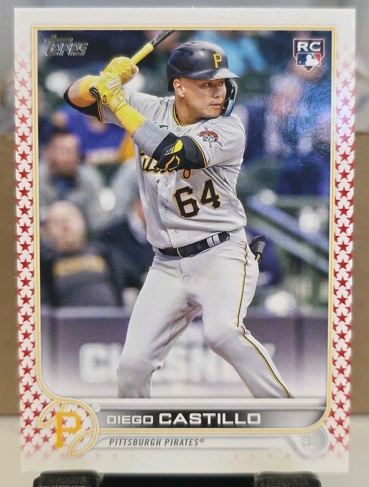 Diego Castillo 2022 Topps Update Independence Day Parallel #/76 Rookie #US85 SP!