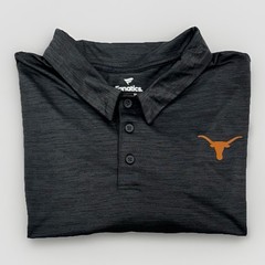 Texas Longhorns Performance Polo Shirt Men’s 3XL Heather Dark Gray Black