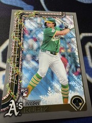 Nick Kurtz 2025 Topps Holiday #H40 Silver Glitter RC Athletics