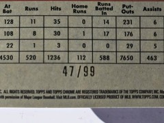 🔥2021 Topps Chrome-Sandy Alomar Jr. #685 Green & Yellow/99🔥